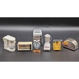 Vintage 90s Miniature Kitchen Appliances Fridge Magnets, Acme & More Lot of 7
